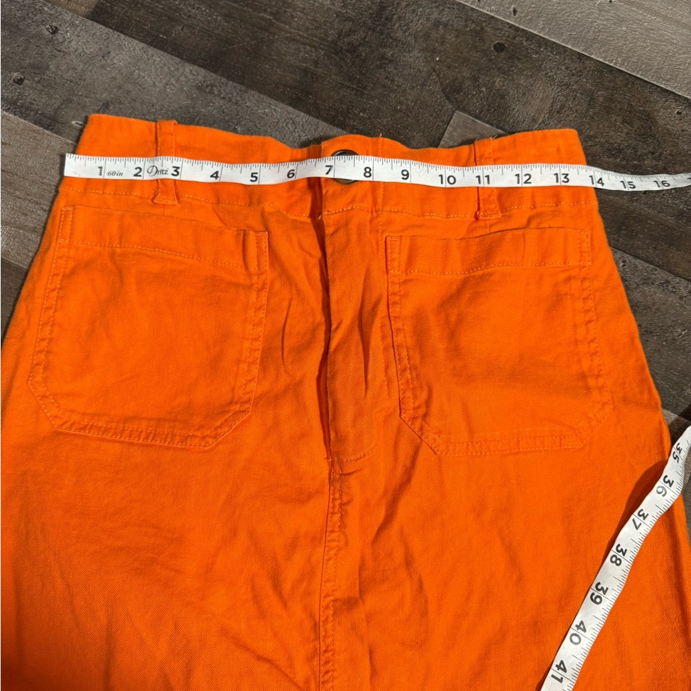 Maeve Orange Pencil Skirt - Picture 11 of 11